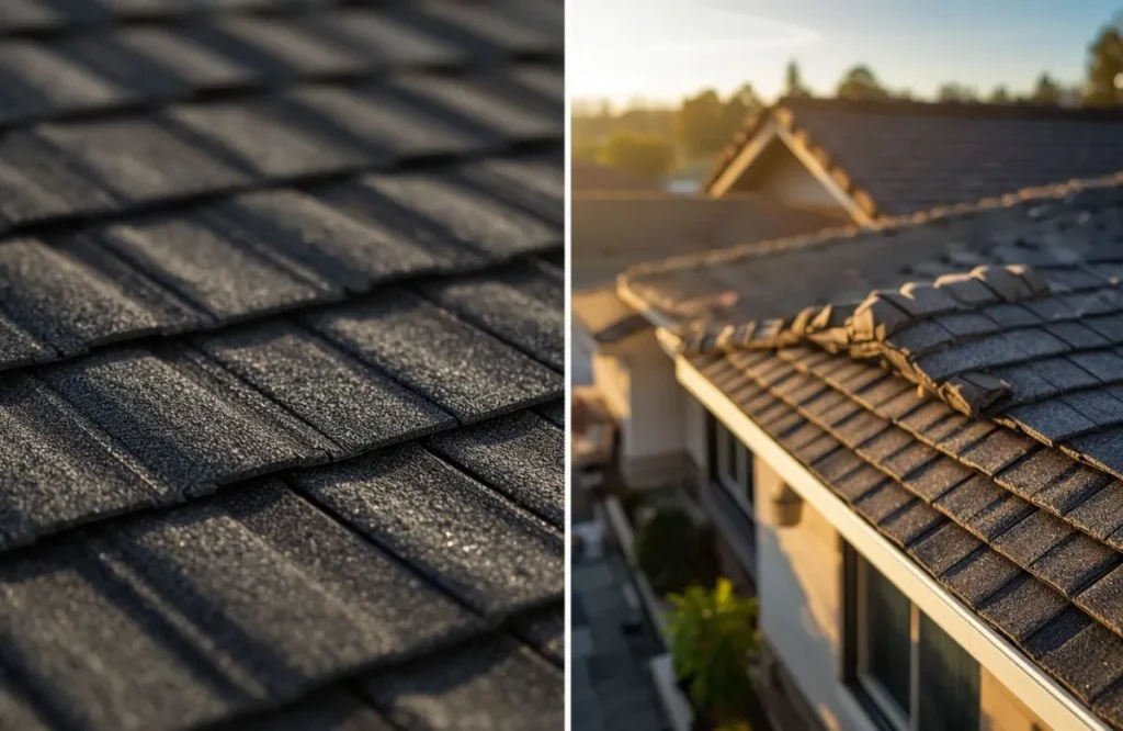 Architectural asphalt shingle roof installation on a California suburban home in Walnut Creek, CA